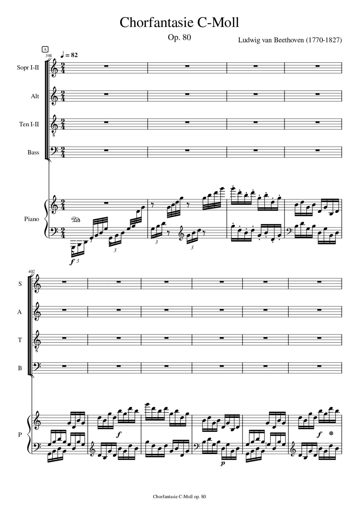 Chorfantasie C-Moll - Page 1