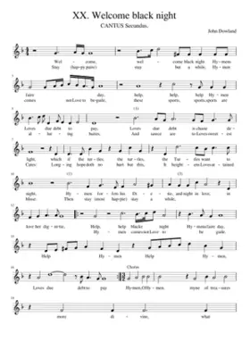 XX. Welcome black night