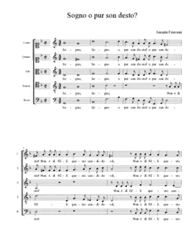 Sogno o pur son desto?