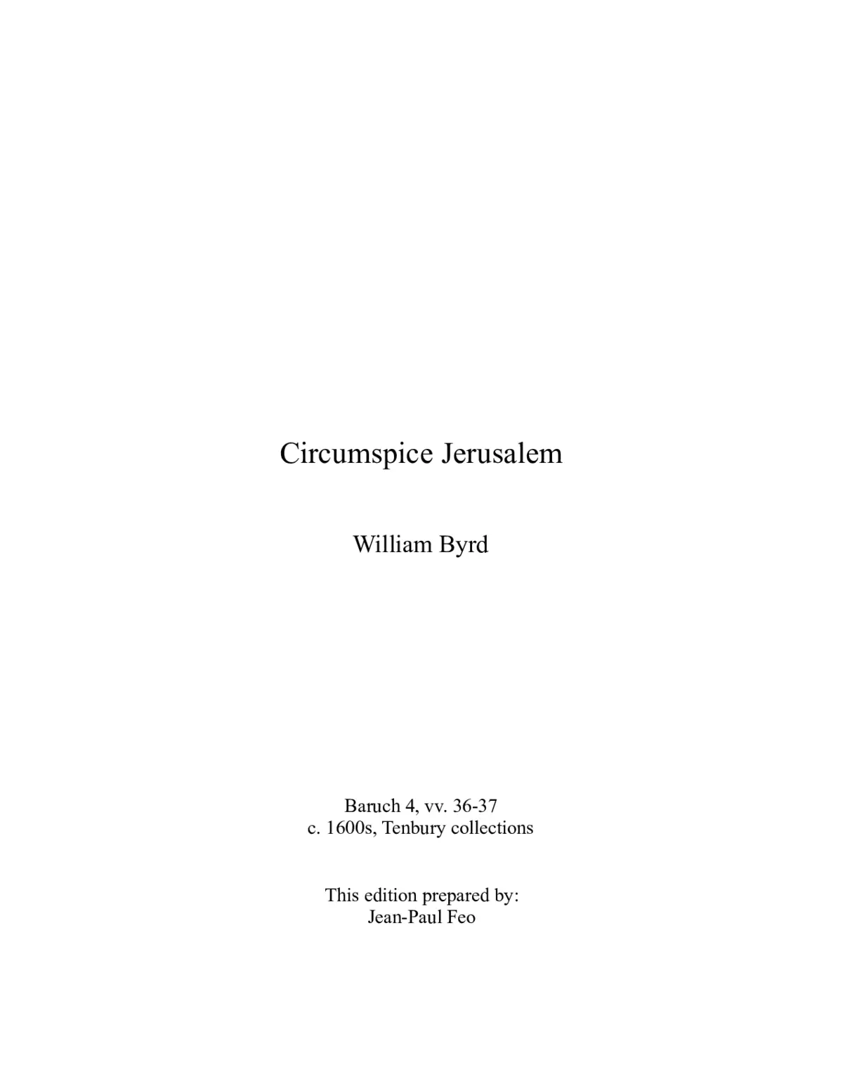 Circumspice Jerusalem - Page 1