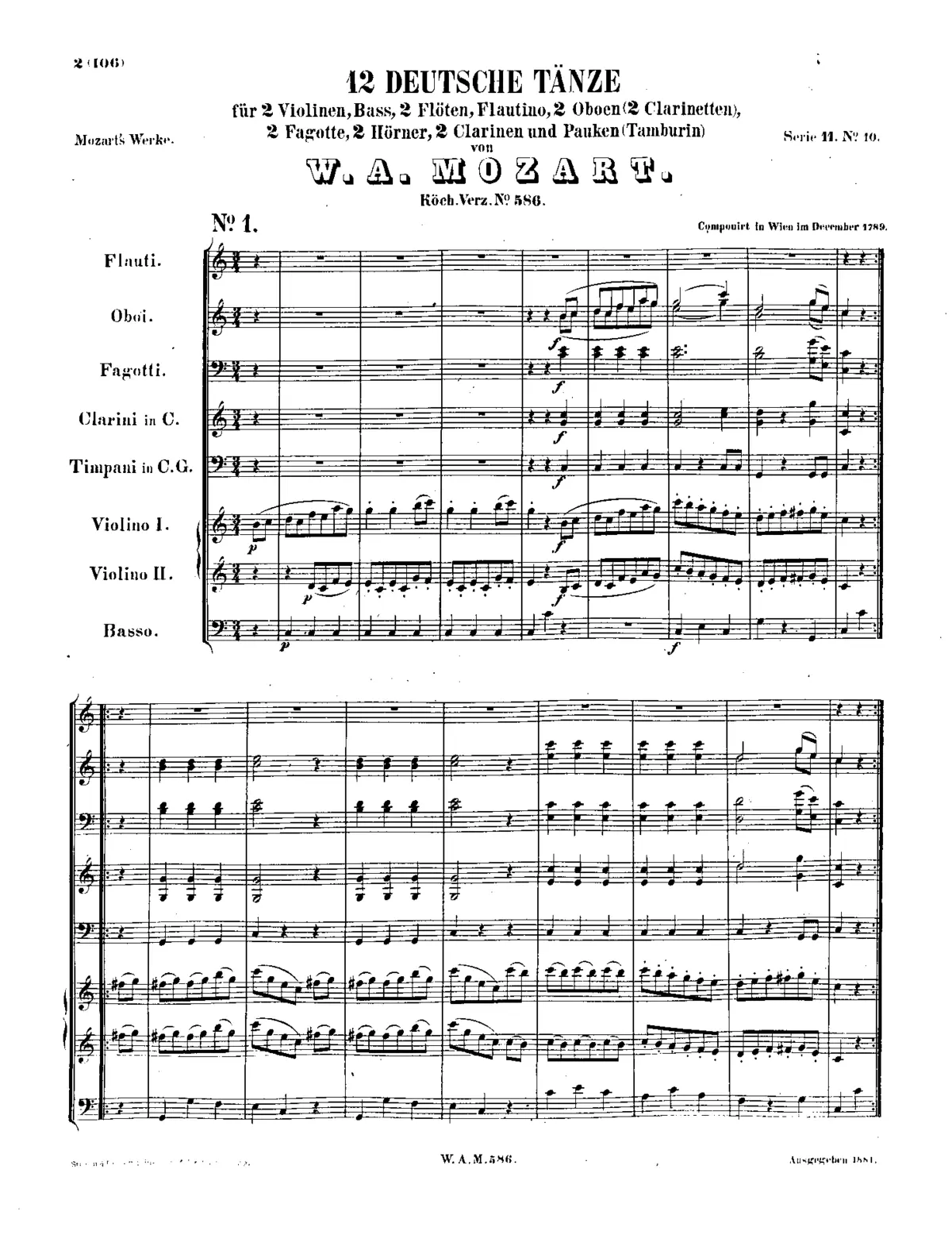 12 German Dances - Page 1