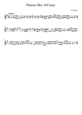 Planxty Mrs. O'Conor