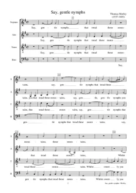 Say gentle nymphs that tread