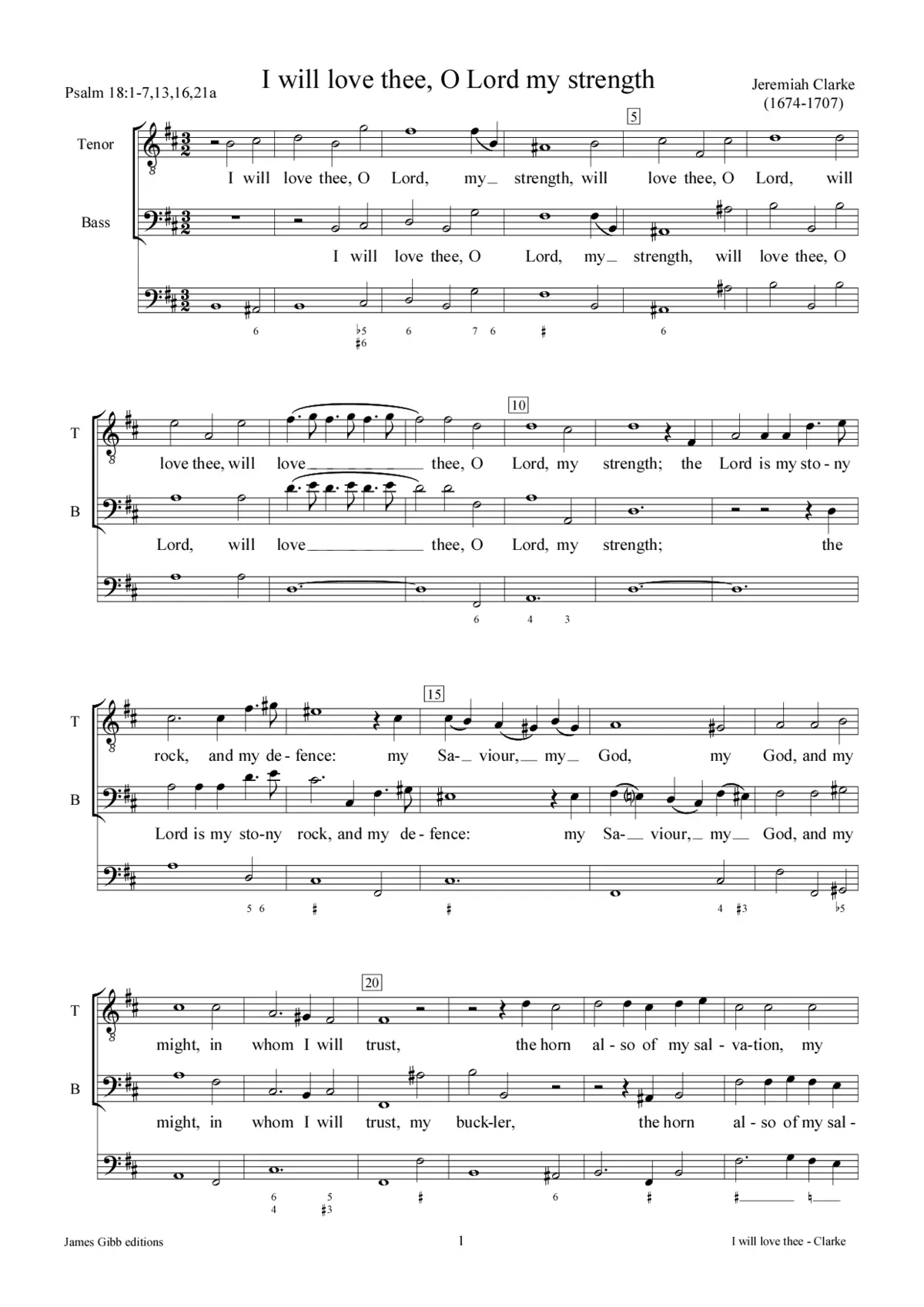 I will love thee, O Lord - Page 1