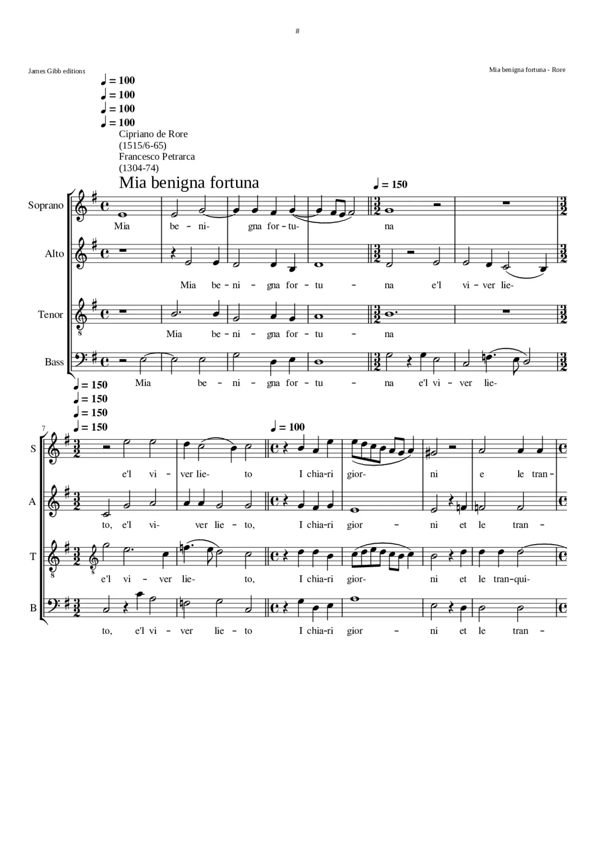 Mia benigna fortuna - Page 1