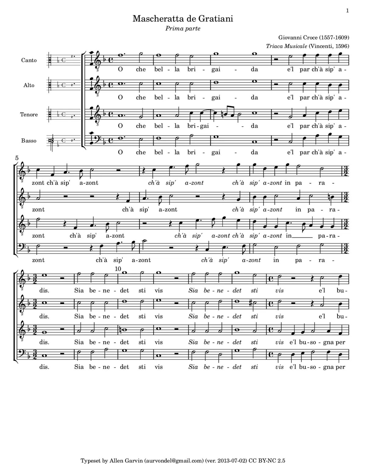 Mascheratta de Graziani - Page 1