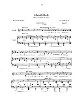2 Villanelles, Op.21
