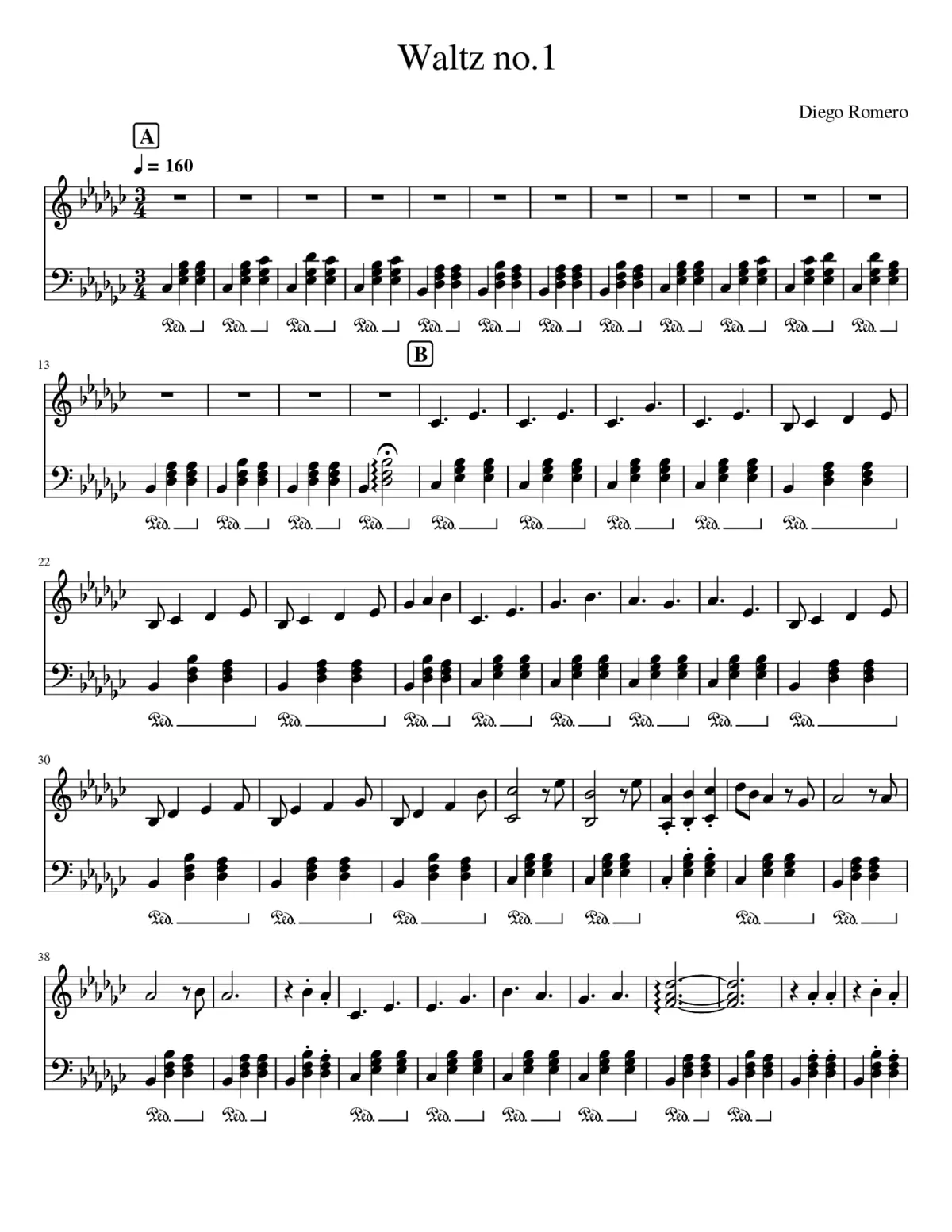 Waltz no.1 - Page 1