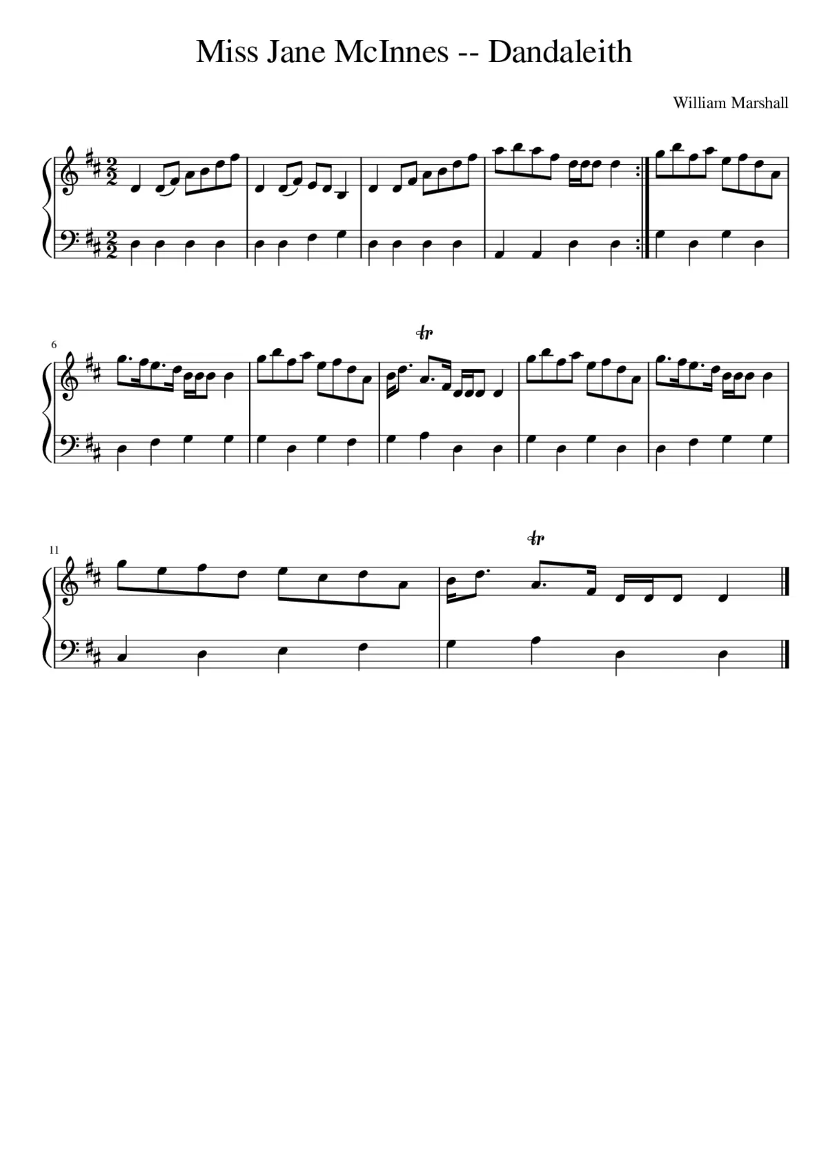 Miss Jane McInnes -- Dandaleith - Page 1