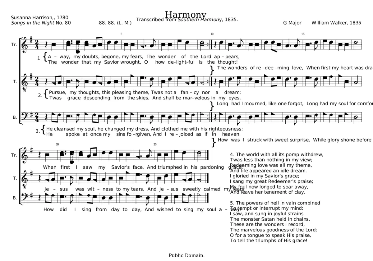 Harmony - William Walker - Page 1