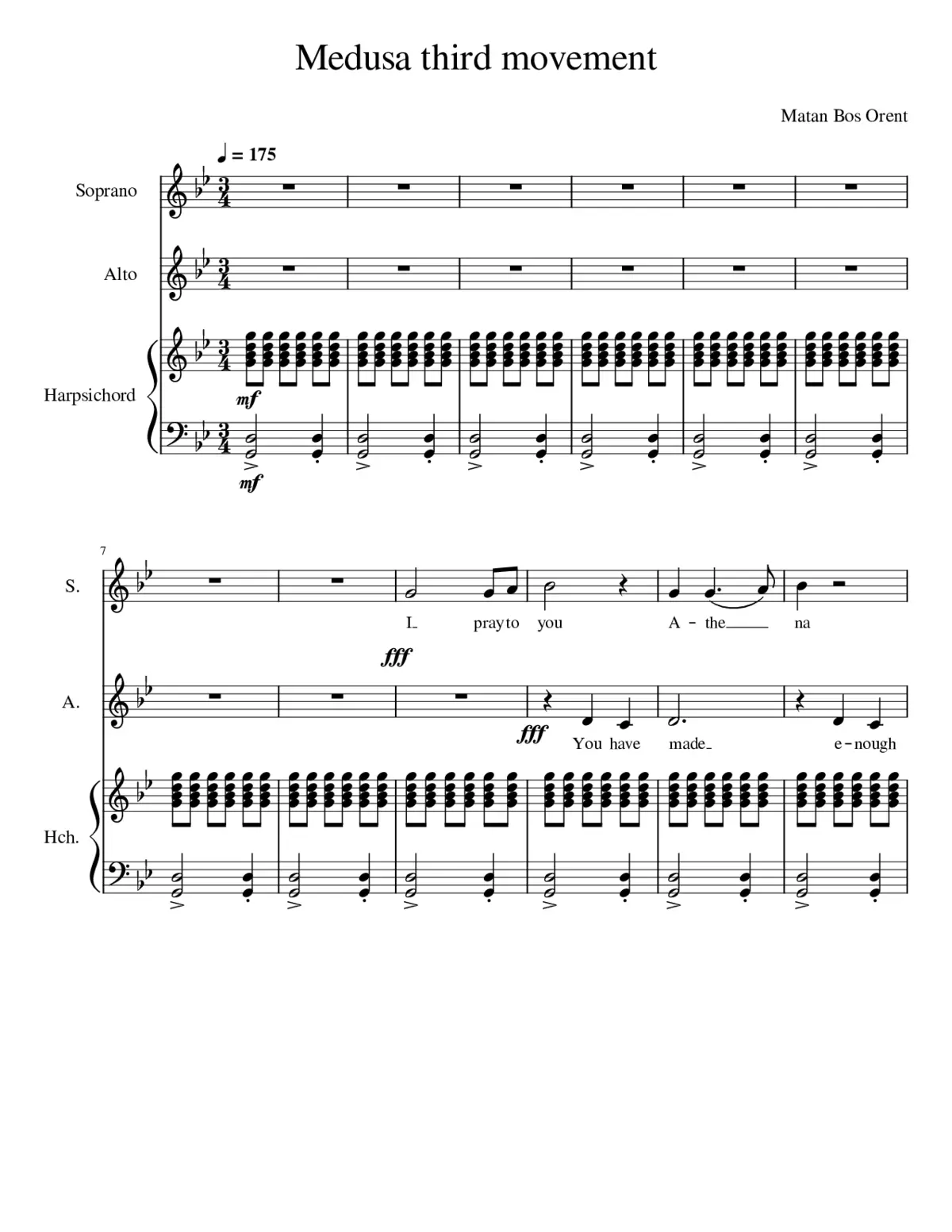 Medusa third movement - Page 1