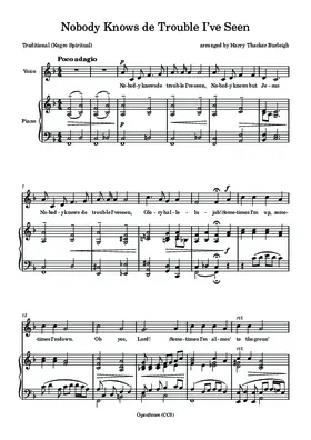 Nobody Knows de Trouble I’ve Seen