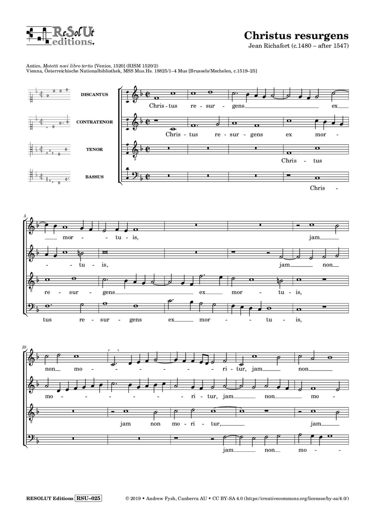 Christus resurgens - Page 1