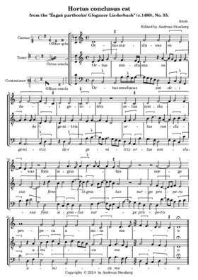 Hortus conclusus est (Glogauer Liederbuch)