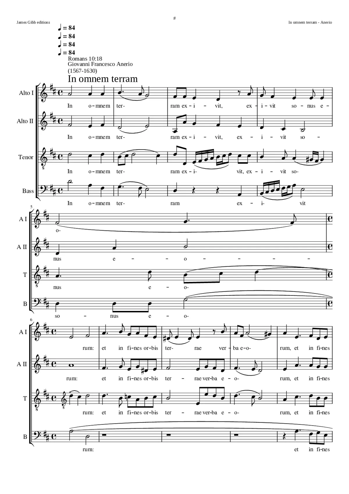 In omnem terram - Page 1