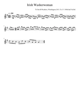 the irish washerwoman