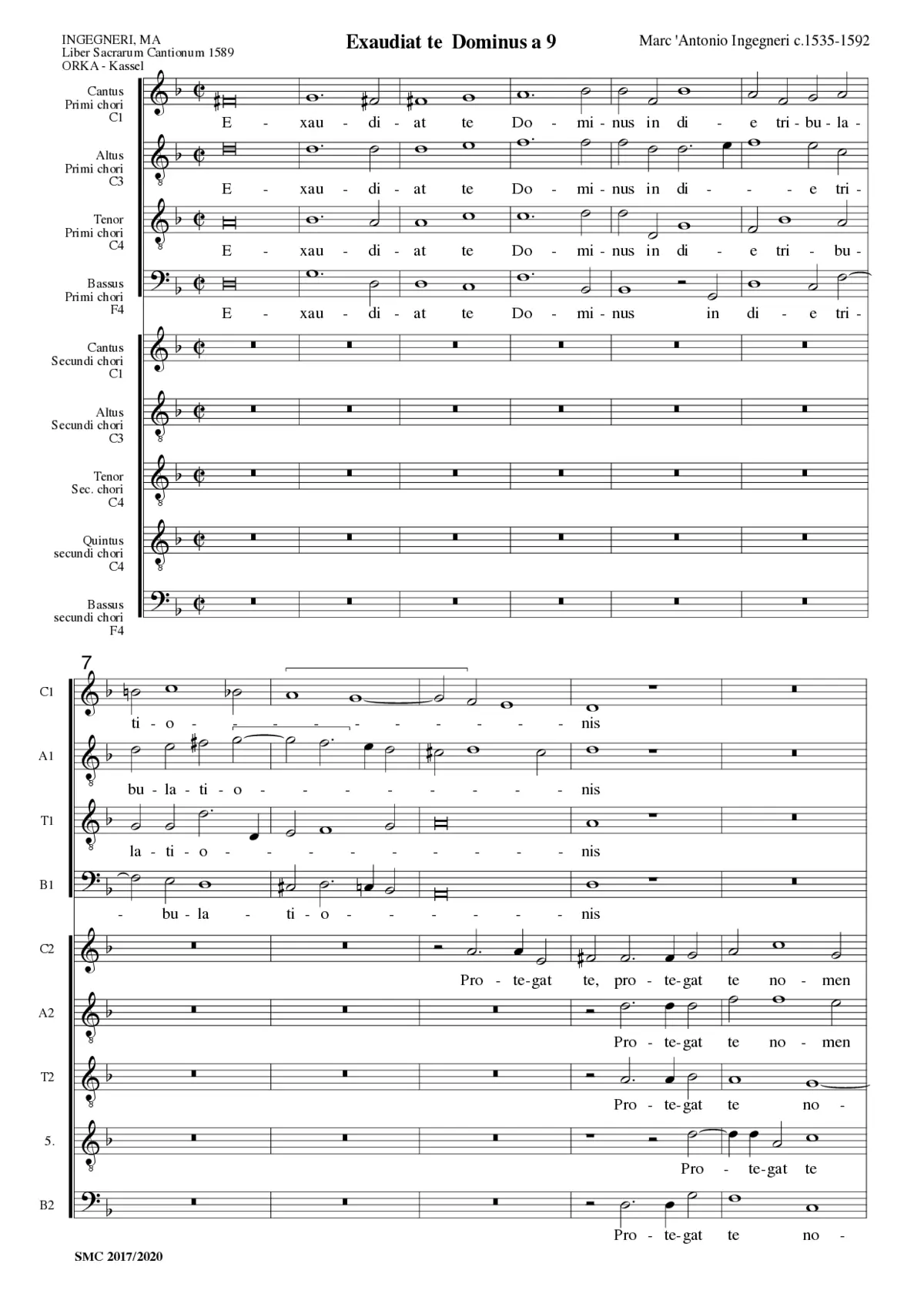 Exaudiat te Dominus - Page 1