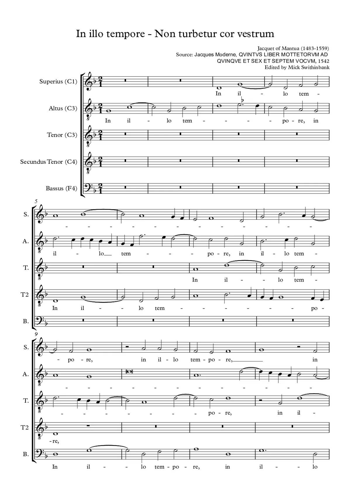 In illo tempore ... non turbetur - Page 1