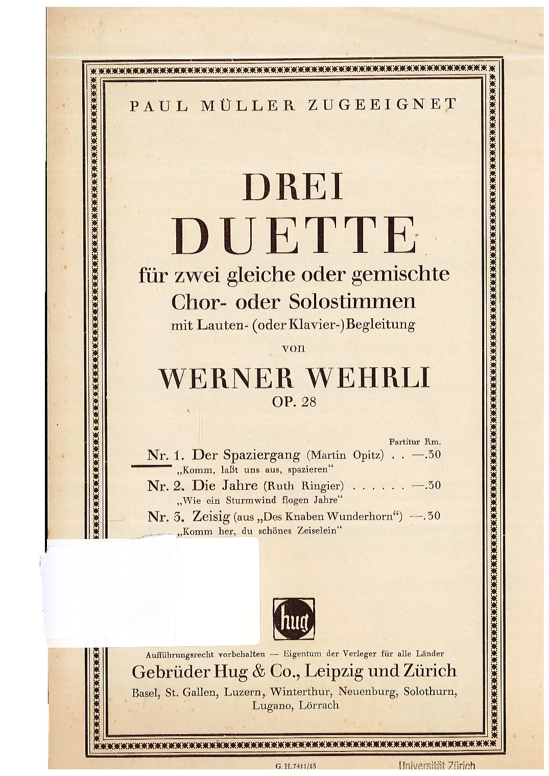 Drei Duette - Page 1