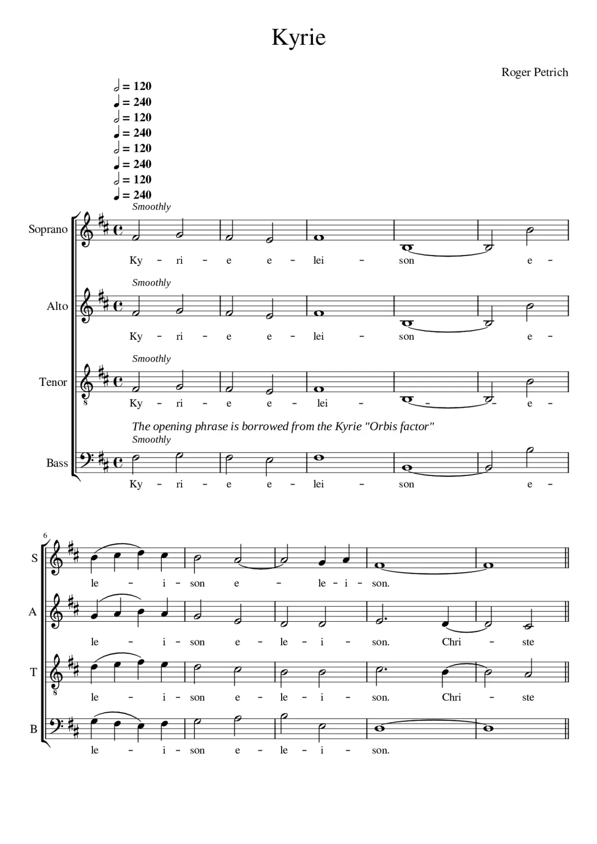 Missa Brevis - Page 1