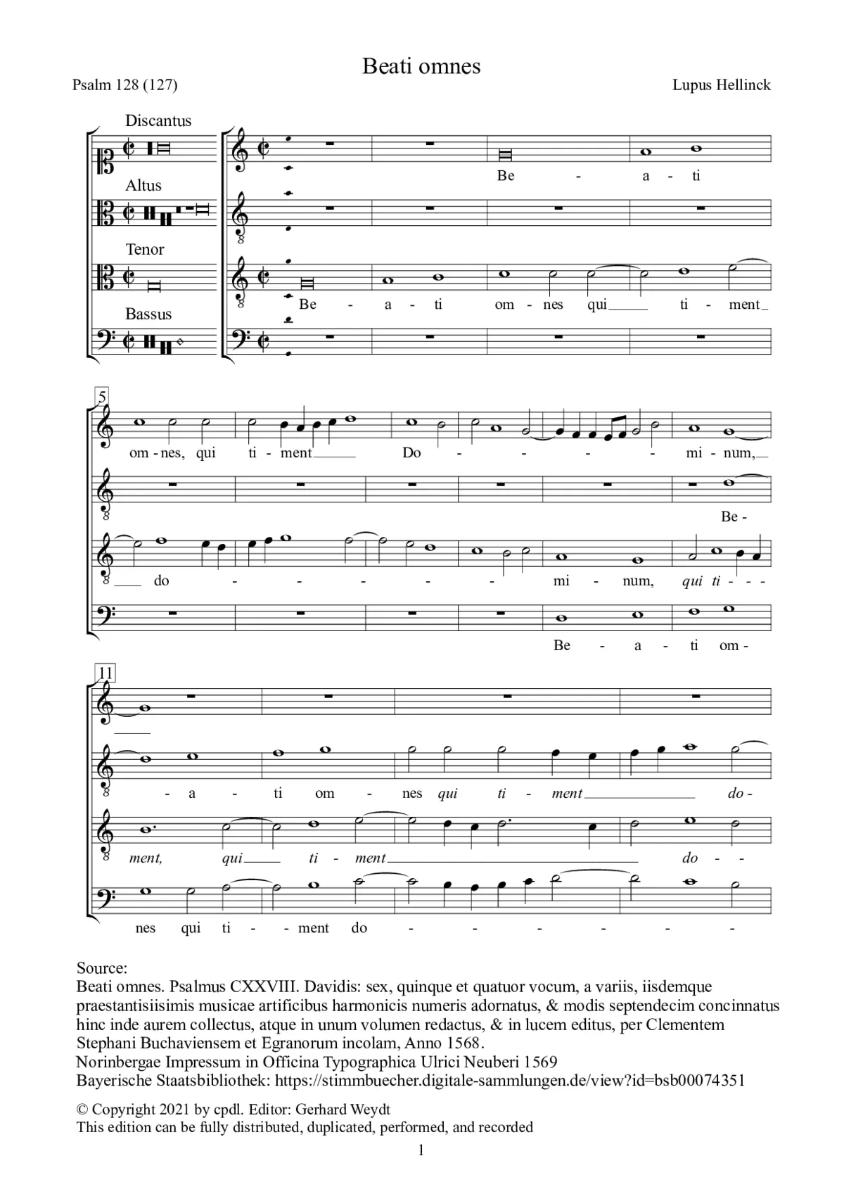 Beati omnes - Page 1