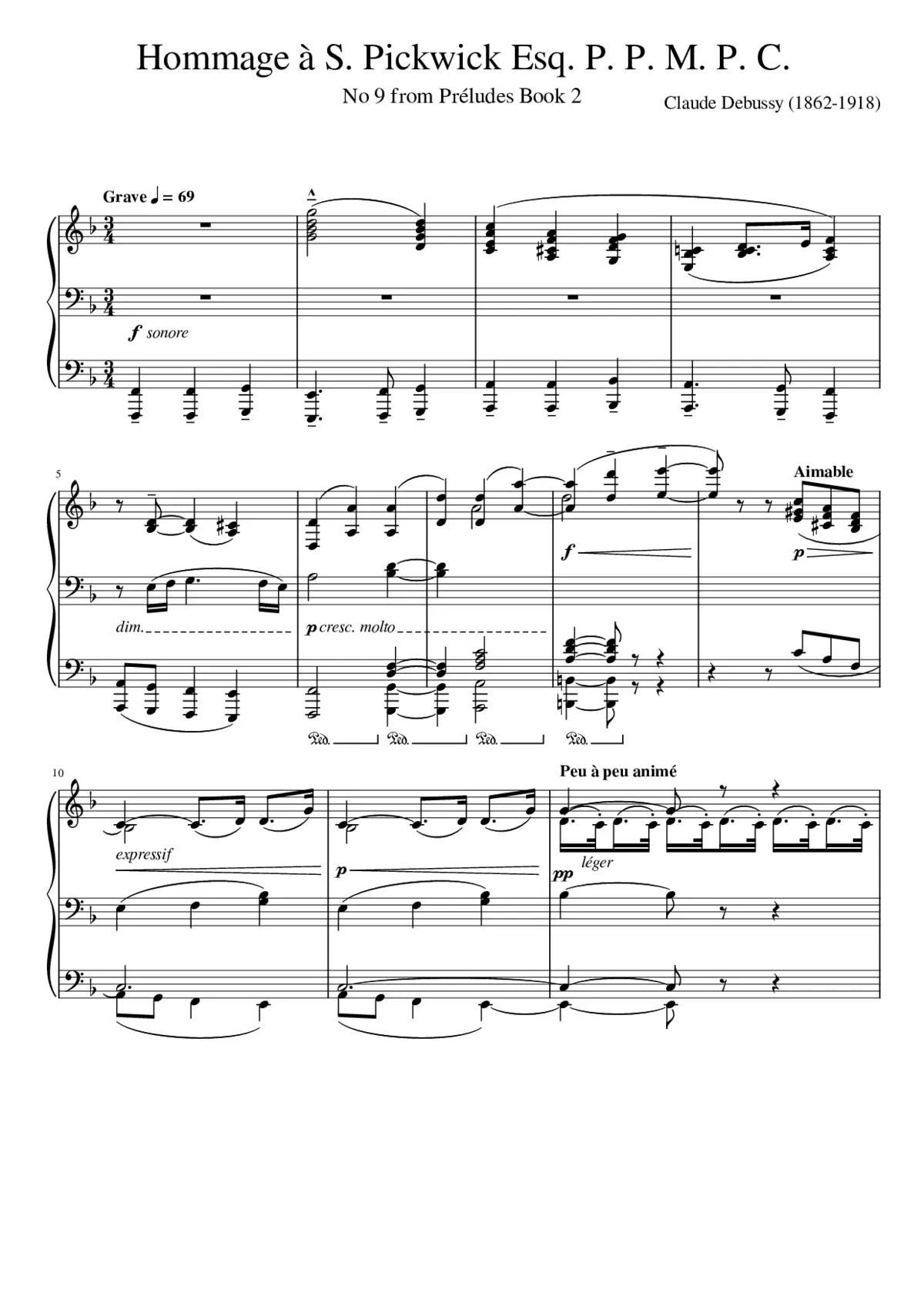 Préludes Livre 2 - Page 1