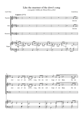 Like the murmur of the dove's song