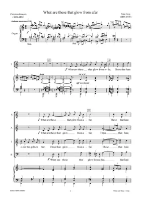 What are these that glow from afar