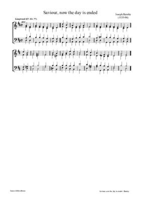 Saviour, now the day is ended