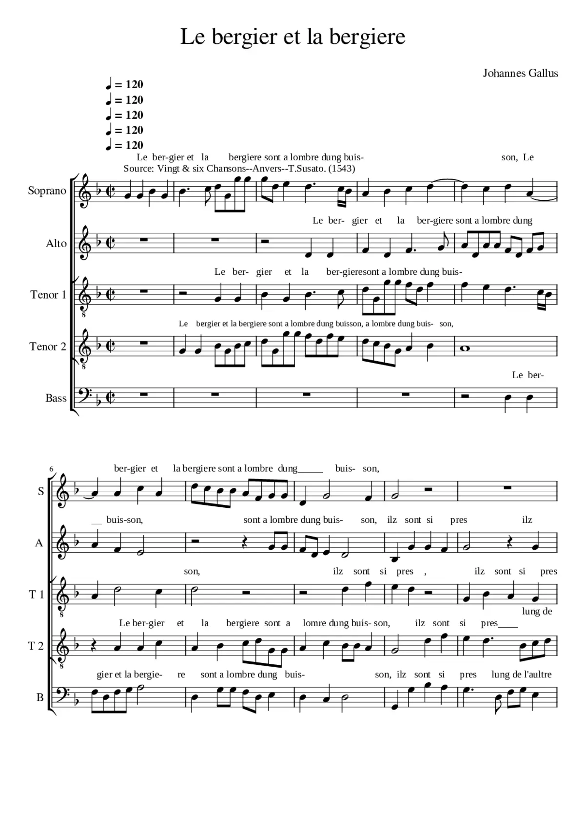 Le berger et la bergiere - Page 1