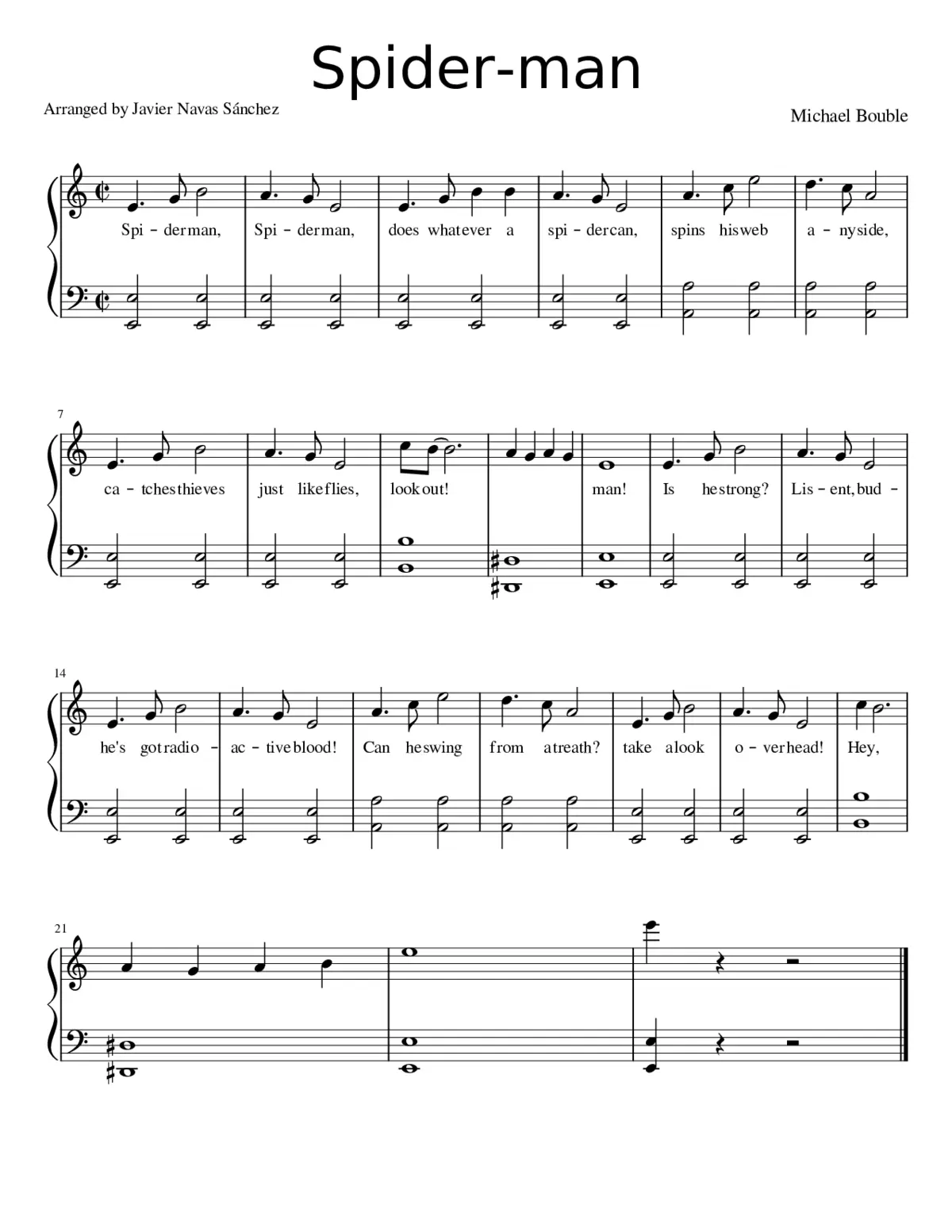 spiderman theme - Page 1