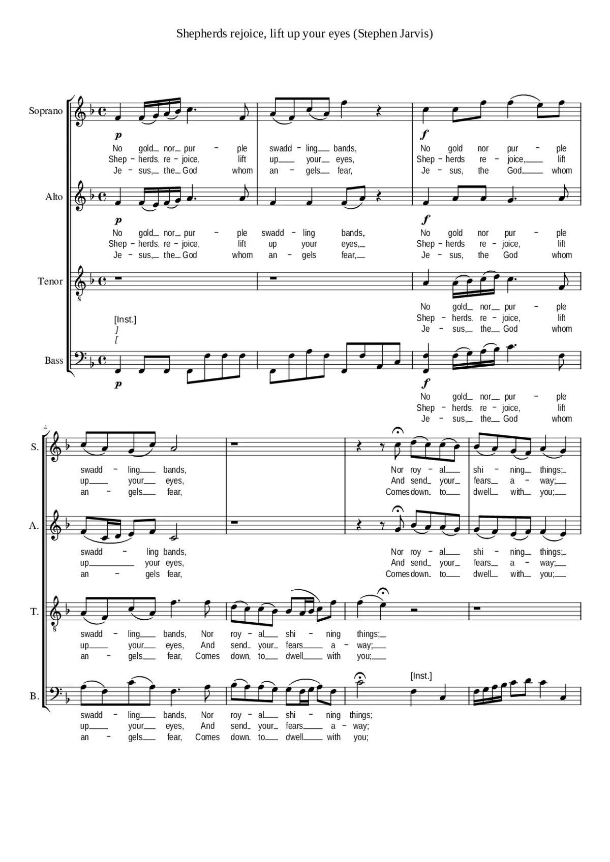 Shepherds rejoice lift up your eyes - Page 1