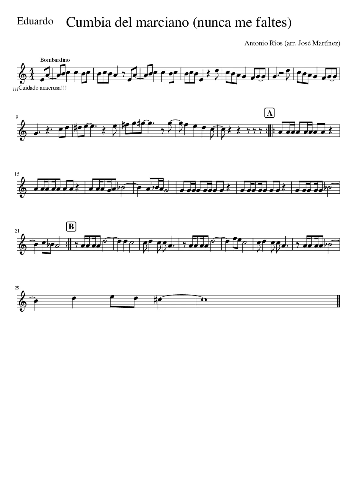 Nunca Me Faltes - Page 1