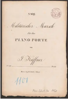 Militärischer Marsch für das Piano forte