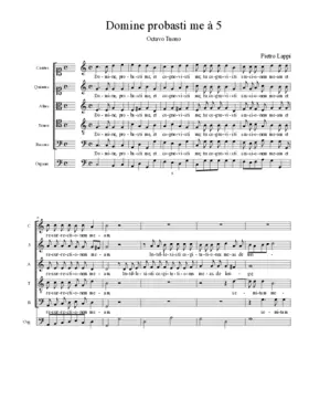 Domine probasti me à 5