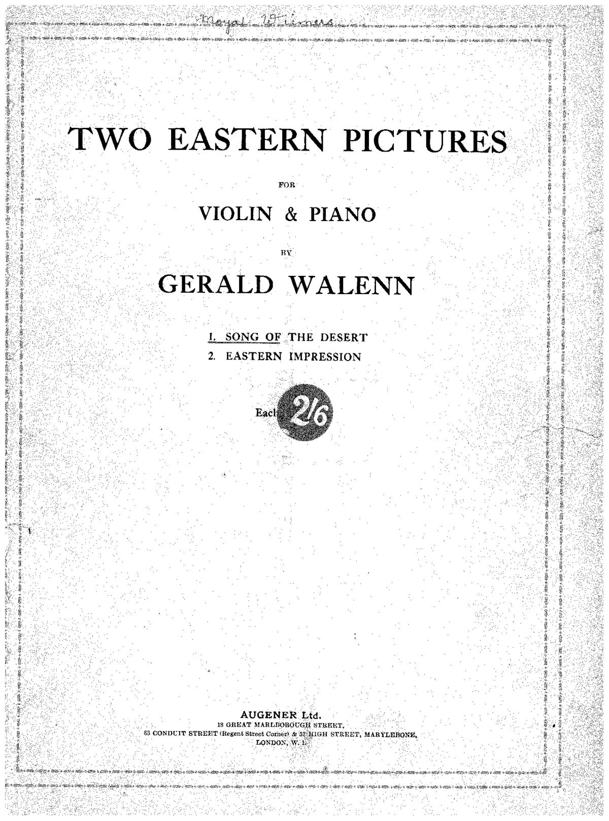 Two Eastern Pictures - Page 1