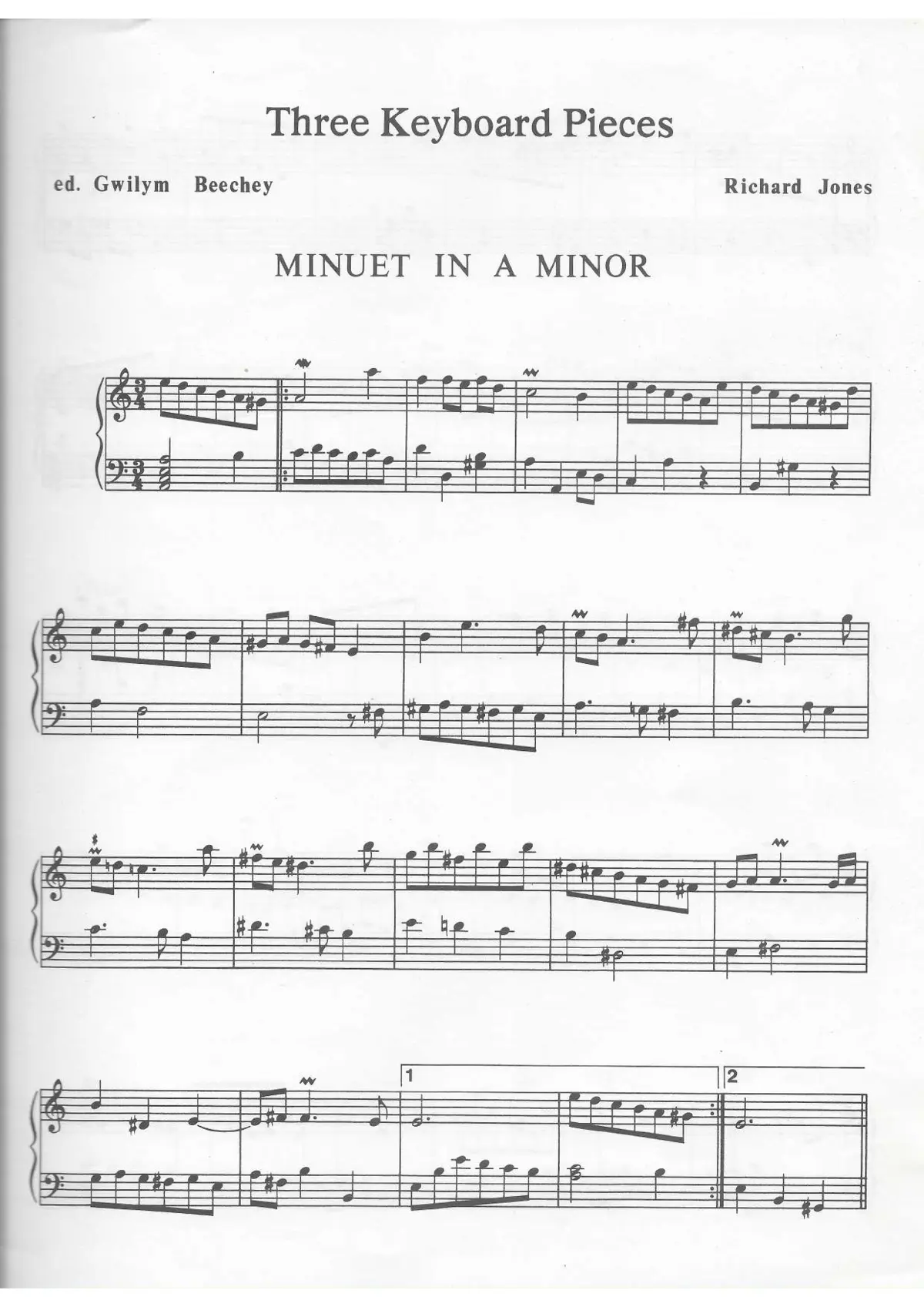 3 Keyboard Pieces - Page 1