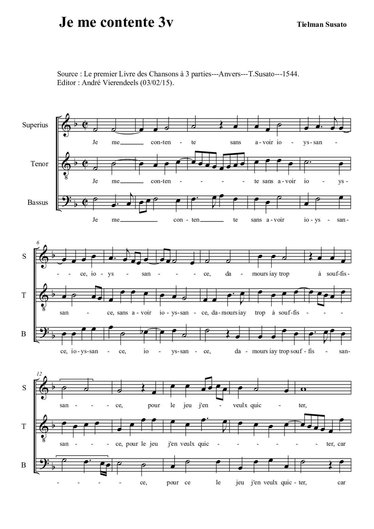 Je me contente - Page 1
