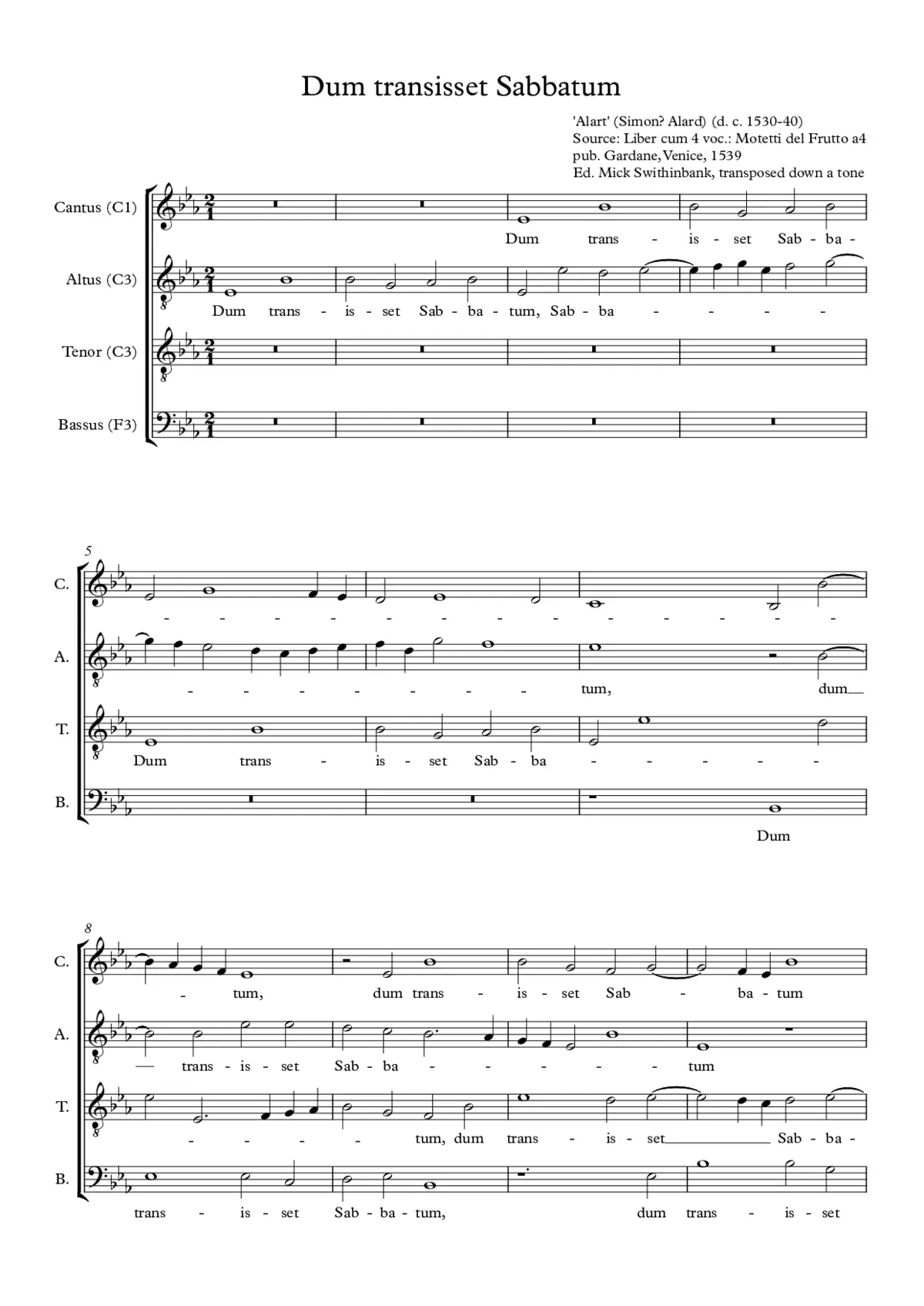 Dum transisset sabbatum - Page 1
