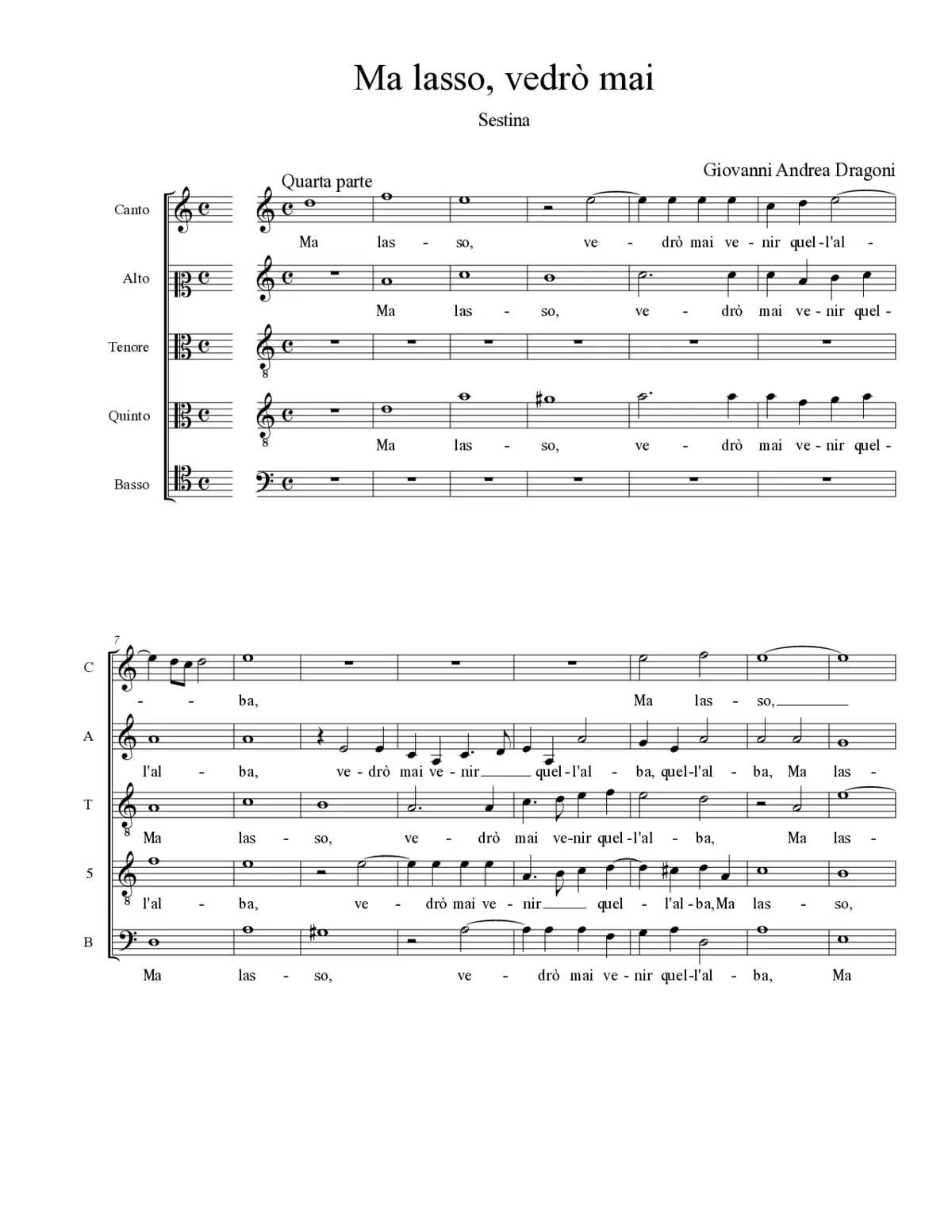 Ma lasso, vedrò mai - Page 1