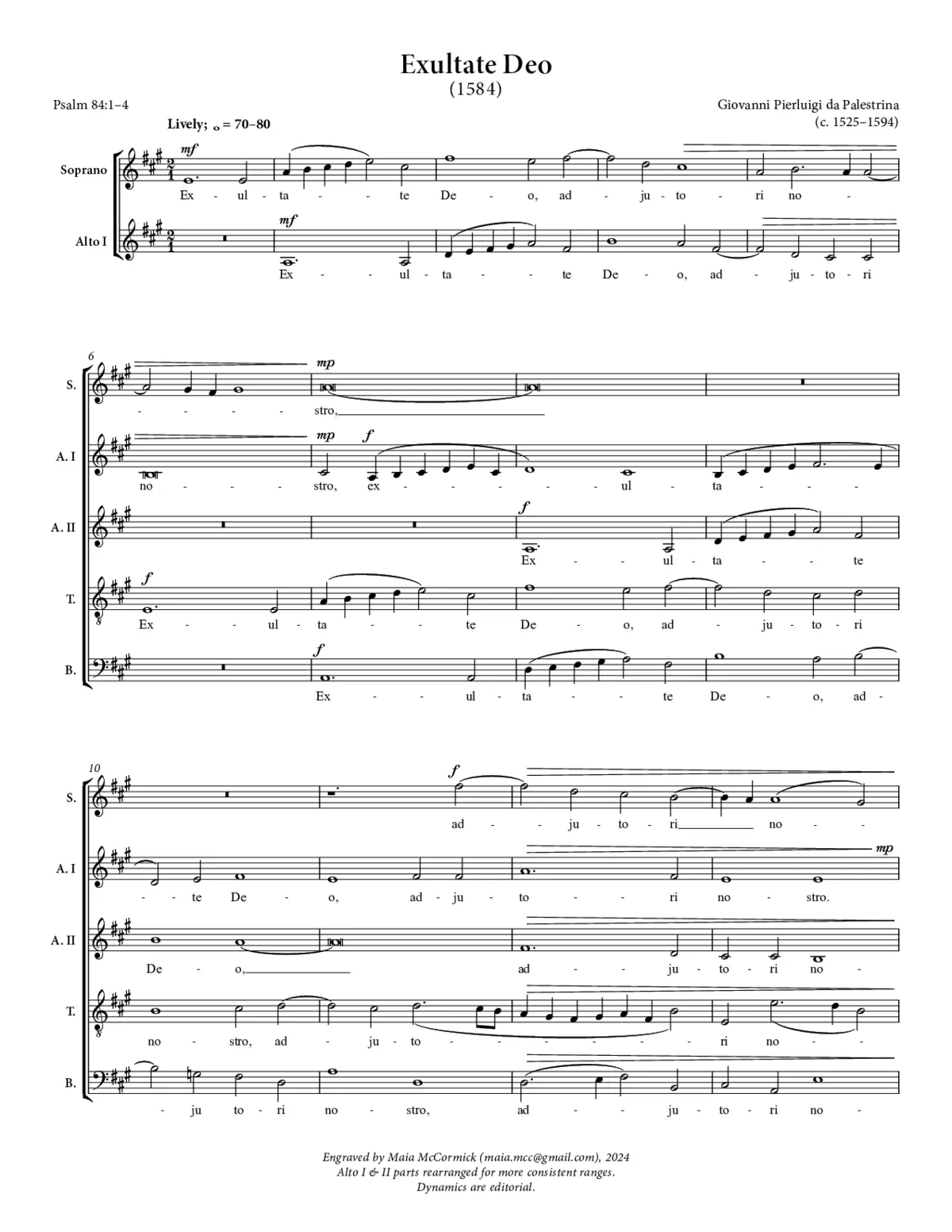 Exultate Deo - Page 1
