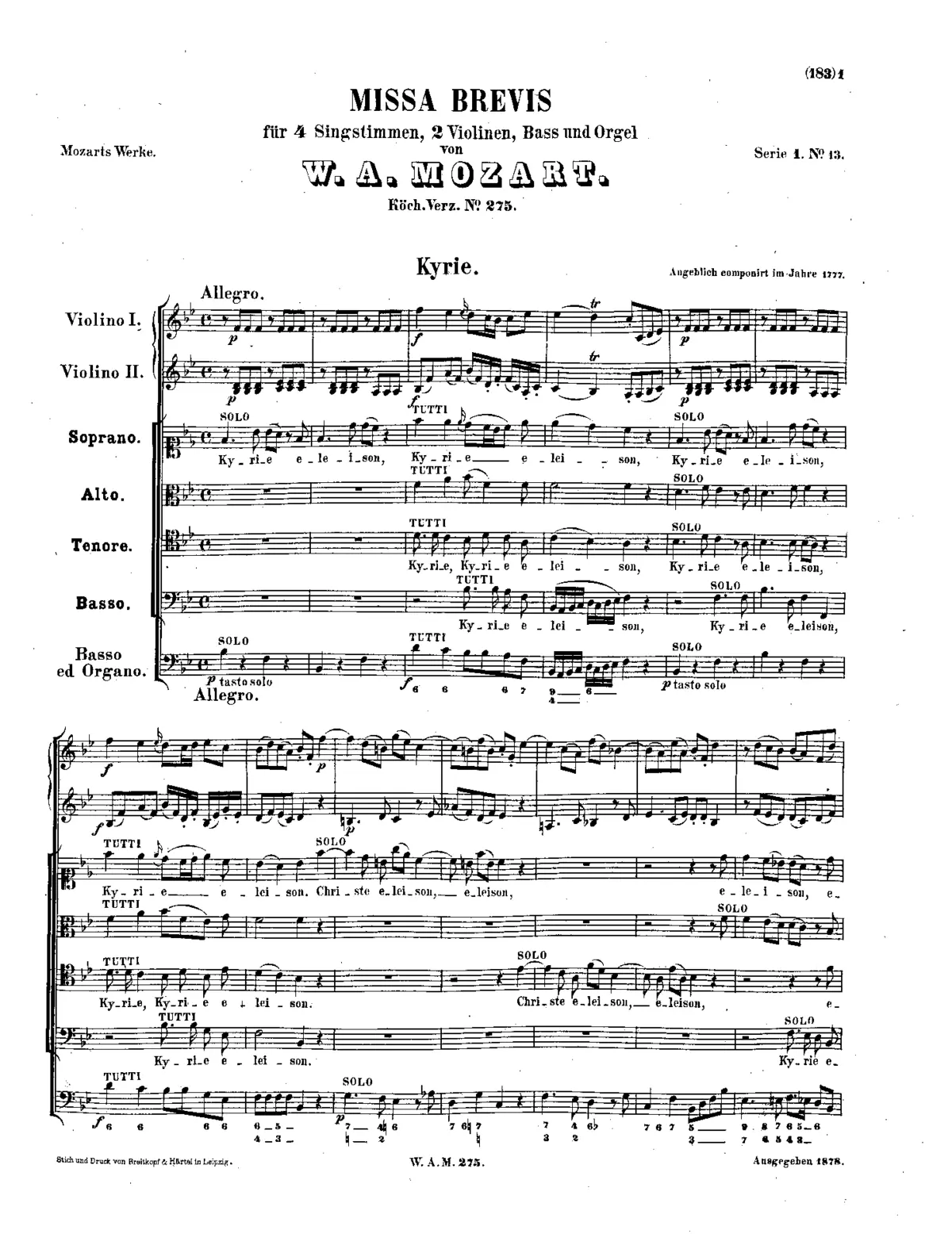 Missa brevis - Page 1