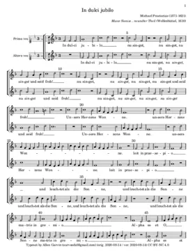 In dulci jubilo I a 2