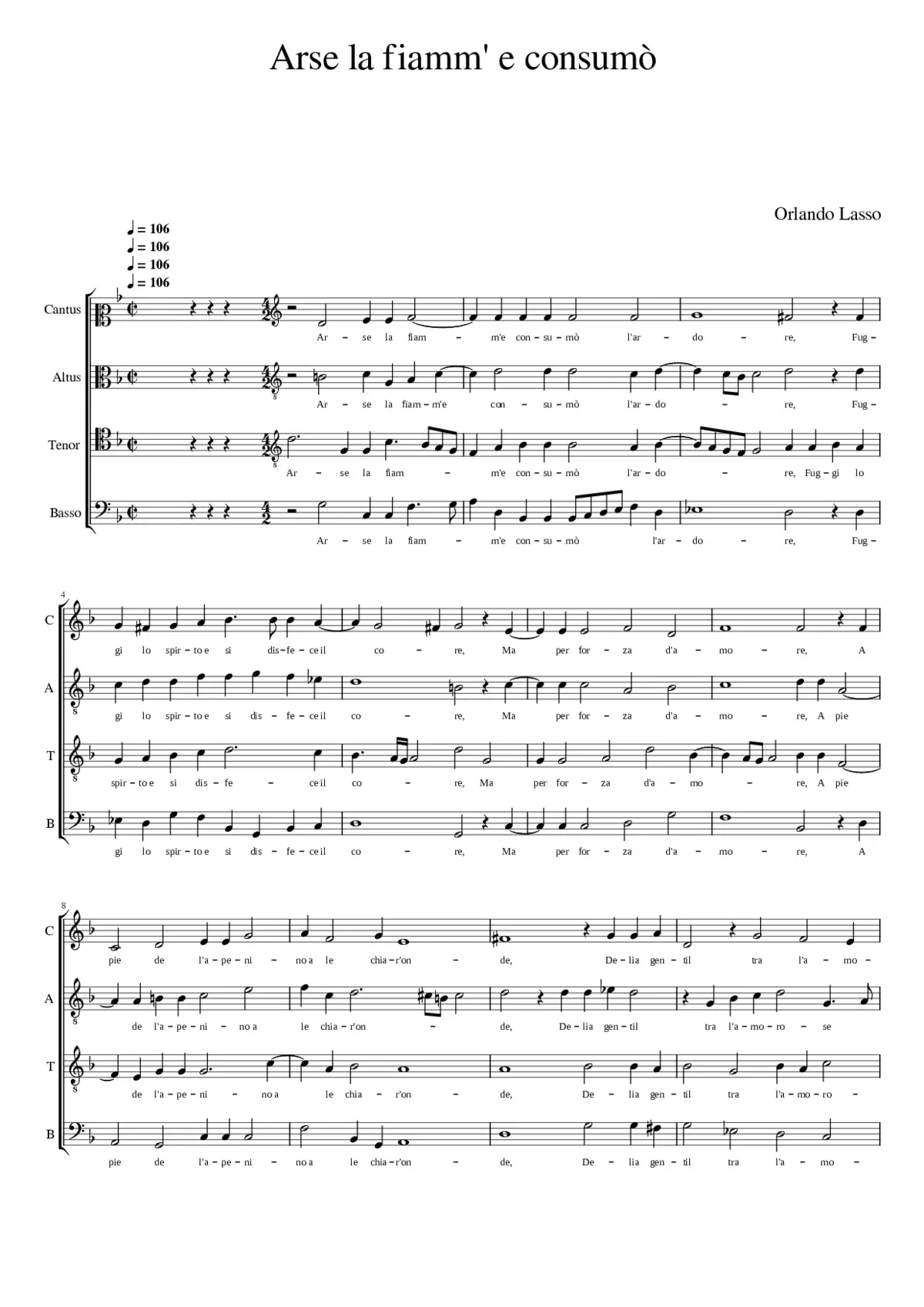 Arse la fiamma e consumò - Page 1