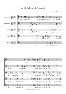 Deh, se già fu crudele