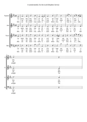 I waited meekly for the Lord