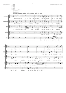 Unser keiner lebet sich selber SWV 374