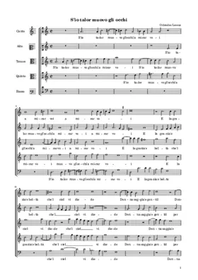 S'io talor muovo gli occhi