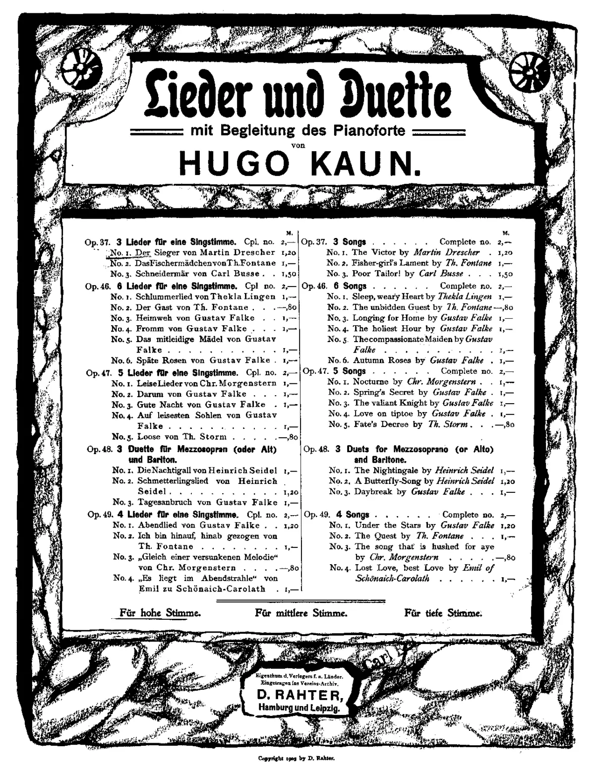 3 Lieder - Page 1