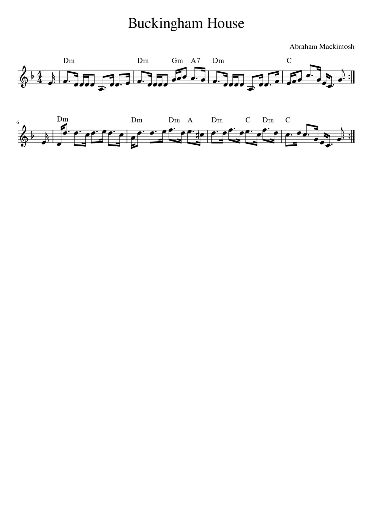 Buckingham House - Page 1